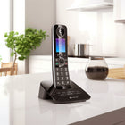 Motorola - Téléphone sans fil D87 Série Bluetooth - Noir-Durée de vie de la batterie : 21 heures de conversation, 240 heures de veille