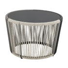 Manhattan Comfort - Ensemble de conversation de patio moderne Ashland 3 pièces - Crème - Ensemble de 5-Garantie limitée du fabricant de 30 jours