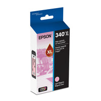 Epson - Cartouche d'encre 340 Claria Photo HD - Haute capacité - Magenta clair-Le système d’impression Epson est particulièrement conçu pour être utilisé avec les encres d’origine Epson. L’utilisation d’encres non authentiques peut entraîner des dommages qui ne sont pas couverts par la garantie limitée de l’imprimante. 