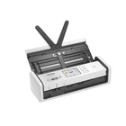 Brother - Scanner de documents de bureau compact sans fil ADS-1800W-La numérisation recto-verso (duplex) intégrée en un seul passage signifie que vous pouvez numériser les deux côtés de la page à la fois, ce qui est idéal pour la numérisation par lots de grands projets tels que des documents fiscaux, des contrats juridiques et des documents de vente