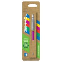 Parker - Stylo à bille Jotter Originals - fini blanc classique - pointe moyenne - encre bleue-La finition magenta brillante avec une touche rétro inspire des idées originales