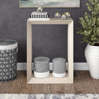 Hudson&Canal - Console Osmond 22" de largeur - Blanc aulne-Caractéristiques assemblage facile