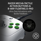 Razer - Wolverine V3 TE Édition Tournoi Manette pour Xbox, PC - Blanc-Boutons d’action et croix directionnelle flottante à 8 directions méca-tactiles razer: Activation ultrarapide et retour tactile. Toujours un temps d'avance sur la concurrence avec des entrées éclair et une ergonomie parfaite, grâce aux microswitches rapides et à la membrane confortable en caoutchouc