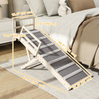 PawHut - Rampe pliable pour chien 15 po-19 po H pour canapé, avec tapis antidérapant et rails latéraux de sécurité-Garde-corps sécurisés pour éviter les chutes latérales dangereuses et assurer la sécurité de votre animal 