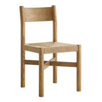 Modway - Alvia Bois Fauteuil d’appoint de salle à manger avec siège tressé - Chêne vieilli-Chaise de salle à manger en bois massif