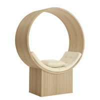 Modway - Aperture Alcôve ronde Chaise d’accent - Naturel-Chaise longue ronde moderne