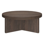 Hudson&Canal - Table basse ron Holm 91 cm (36 po) - Brun aulne-Caractéristiques assemblage facile