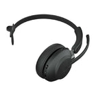 Jabra - Casque mono Evolve2 65 Link380C UC avec support - Noir-Matériau et revêtement : bandeau coussin en mousse ultra douce recouverte de silicone de couleur assortie, coussinet d'oreille en mousse audio douce recouverte de similicuir de couleur assortie, bras coulissant en aluminium