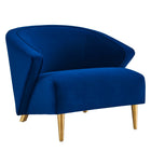 Modway - Odyssey Performance Velvet Fauteuil - Marine-Fauteuil en velours