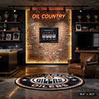 Edmonton Oilers Connor McDavid Leon Draisaitl Zach Hyman and Ryan Nugent-Hopkins - Impression encadree - 36" x 28"-Dimensions finales: 36.5x28.5