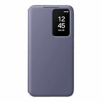 Samsung - Coque Portefeuille à Vue Intelligente pour Samsung Galaxy S24 - Violet-La fenêtre d'affichage améliore l'utilisation de l'interface tactile UX