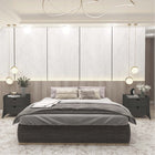 Manhattan Comfort - Lot de 2 tables de chevet Coney 19,68" style mid-century moderne - gris-Comprend 2 tiroirs spacieux avec un mécanisme de glissement simple de 0,75