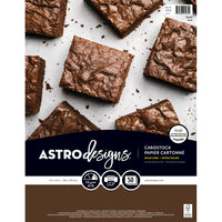 Astrodesigns - Papier cartonné Astrodesigns - 8,5 x 11 po - Marron - Paquet de 50-Papier d'impression sans acide et sans lignine