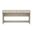 Manhattan Comfort - Bureau d'écriture contemporain Novara 60" à 2 tiroirs - Chêne blanchi-Finition stratifiée grain de bois : aspect bois chaud et naturel avec une surface durable et facile à nettoyer