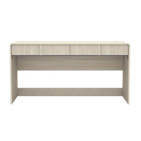 Manhattan Comfort - Bureau d'écriture contemporain Novara 60" à 2 tiroirs - Chêne blanchi-Finition stratifiée grain de bois : aspect bois chaud et naturel avec une surface durable et facile à nettoyer
