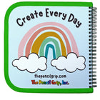 The Pencil Grip - Cahier d'activités réutilisable Daily Doodler - Couverture Dinosaure, 4 Wonder Stix inclus-Facile à nettoyer avec un chiffon humide pour créer encore et encore !