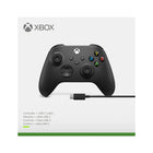Microsoft - Manette sans fil Xbox et câble USB de type C - 2020 - Noir carbone-Commandes : manches gauche et droite, croix directionnelle