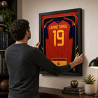 Frameworth Official FIFA World Cup 2026 Spain Lamine Yamal Framed Replica Jersey - 25.75" x 33.75"-6