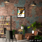 David Pastrnak 20x29 Boston Bruins - Toile encadree - 22" x 31"-Sous licence officielle de la LNH et de l'AJLNH