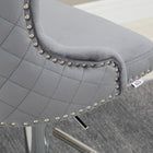 HOMCOM - Tabourets de bar pivotants réglables avec repose-pieds - gris - paquet de 2-Le repose-pieds en forme de T empêche vos jambes de pendre 

