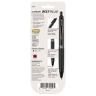 uni-ball − Stylos gel rétractables 207 Plus 70456 − 0,7 mm − noir − paquet de 3-Couleur et construction du canon : Noir