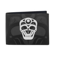 Oscardo - Portefeuille à deux volets Skull de James Johnson-Designs d’art autochtone authentiques - Présente des designs d’art autochtone authentiques créés par des artistes des Premières Nations, inuits et métis de partout au Canada