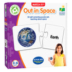 University Games - The Learning Journey Match It: Out in Space - Puzzle d’Association De l'Espace Pour Enfants - Puzzle De Préapprentissage Sur l’Espace - Puzzle Intéractif Sur l’Espace Pour Tout-Petits-Améliore les compétences de réflexion et de résolution de problèmes