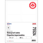 Avery - Étiquettes Imperméables - 3.33 po x 4 - Paquet de 300-Blanc