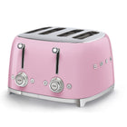 SMEG - Grille-pain 4 tranches 4x4 - rose-Obtenez un confort optimal avec le popup de tranches automatique.