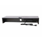 Rocelco - Support pour double écran avec 3AC - 1 USB - 1 USB-C - Noir-Le support est suffisamment grand pour accueillir 2 moniteurs.