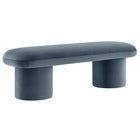 Modway - Orla Performance Velvet Banc - Cadet Blue-Velours de performance résistant aux taches