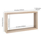 Hudson&Canal - Console Osmond 55" de largeur - Blanc aulne-9