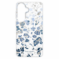 Kate Spade - Étui protecteur avec aimants pour Samsung Galaxy S26+, Parterre de fleurs bleues-Protection contre les chutes de 3,65 m (12 pi)