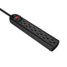 BlueDiamond - defend protecteur de surtension de 10 pieds avec 6 prises paquet de 2, noir-Cordon d’alimentation robuste de 10 pi - Longueur parfaite pour réduire l’encombrement et maximiser la commodité