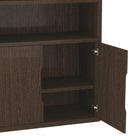 Manhattan Comfort - Rivington bibliothèque moderne à 4 étagères avec armoire 40" - Noyer-La texture riche du grain de bois apporte chaleur naturelle et dimension