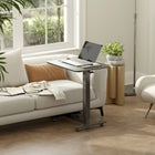 HOMCOM - Bureau debout pneumatique à hauteur réglable - 25,6 po L x 18,9 po l x 43,3 po H - noir-Polyvalent : utilisez-le comme table pour ordinateur portable, ou comme table de lit ou bureau de canapé