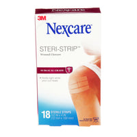 Nexcare - Suture cutanée Steri-Strip, 18/paquet-Les sutures cutanées adhésives aident à soutenir les plaies suite au retrait des points de suture ou des agrafes