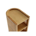 Manhattan Comfort - Table d’appoint industrielle chic de 11,81 po de Versailles - Nature-15,94 po L x 11,81 po l x 24,41 po H