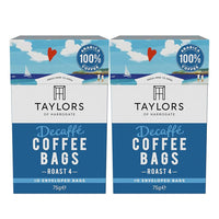 Taylors of Harrogate - Sachets de café décaféiné - 75 g - paquet de 2-Comprend 2 boîtes de sachets de café décaféiné Taylors (75 g par boîte)