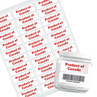Staples - Étiquettes Produit du Canada - 2.63 po x  1 po - Anglais - 150 étiquettes-Taille : 2.63 po x 1 po