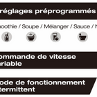 Salton - mélangeur puissant pro 2 litres - Noir mat- Broie : le moteur puissant moteur de 2 hp réduit la glace en neige en quelques secondes ! idéal pour les boissons glacées, les cornets de glace et les barbotines. 
