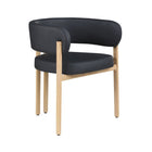Brassex - Chaise de visite 439672 Brayden - ensemble de 2 - noire-Design contemporain