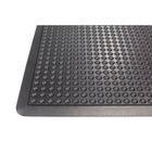 Edgewood - Tapis à Bulles Anti-Fatigue Léger Avec Formes de Dôme - 3 pi l x 4 pi L x 5/8 po P - Noir-Bordures intégrées
