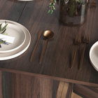 HOMCOM - Table à manger ovale pliante avec abattants, gain de place pour 4 à 6 personnes - brun vieilli-La surface revêtue de mélamine est facile à nettoyer 