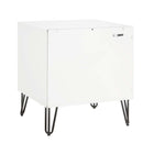 Manhattan Comfort - Table de nuit moderne DUMBO 51 cm à 2 tiroirs - Blanc et gris rustique - Lot de 2-Assemblage Snap It Comprend des rainures internes de haute qualité pour un assemblage simple, sans outils requis