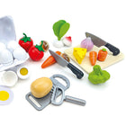 Beleduc - Coffret de jeu XL Essentials de cuisine avec légumes - Ensemble de 25-25 pièces