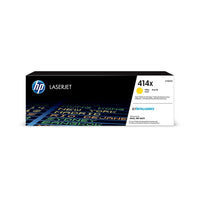 HP - Cartouche de toner d'origine LaserJet 414X (W2022X), haut rendement, jaune-Couleur : jaune