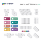 Connetix - Pastel Pack Circuit Pour Balles, Contenant 106 Pièces-Matériau : Plastique ABS. Aimant céramique. Bois