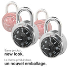 Master Lock – Cadenas à combinaison - 2 par paquet-Cadenas à combinaison 3 chiffres pour une utilisation sécurisée sans clé