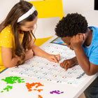 Plus-Plus - Puzzle Plus-Plus par numéro - 1400 pièces Carte des États-Unis - Ensemble de 1400-1400 pièces (rouge, bleu, orange, bleu pastel, rose pastel, pomme, moutarde, violet)